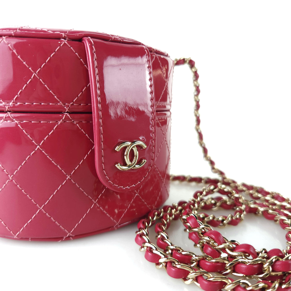 Mini Patent Cosmetic Case Crossbody Bag AP1573