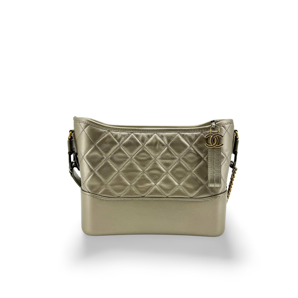 Chanel Gabrielle Small Hobo Bag Metallic Gold