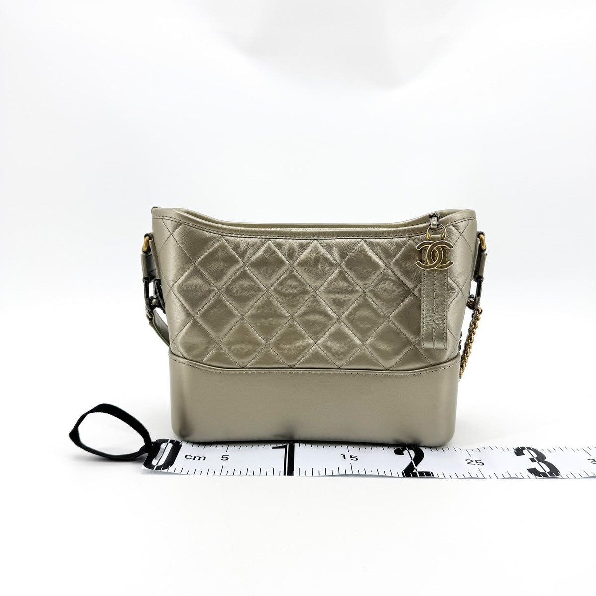 Chanel Gabrielle Small Hobo Bag Metallic Gold
