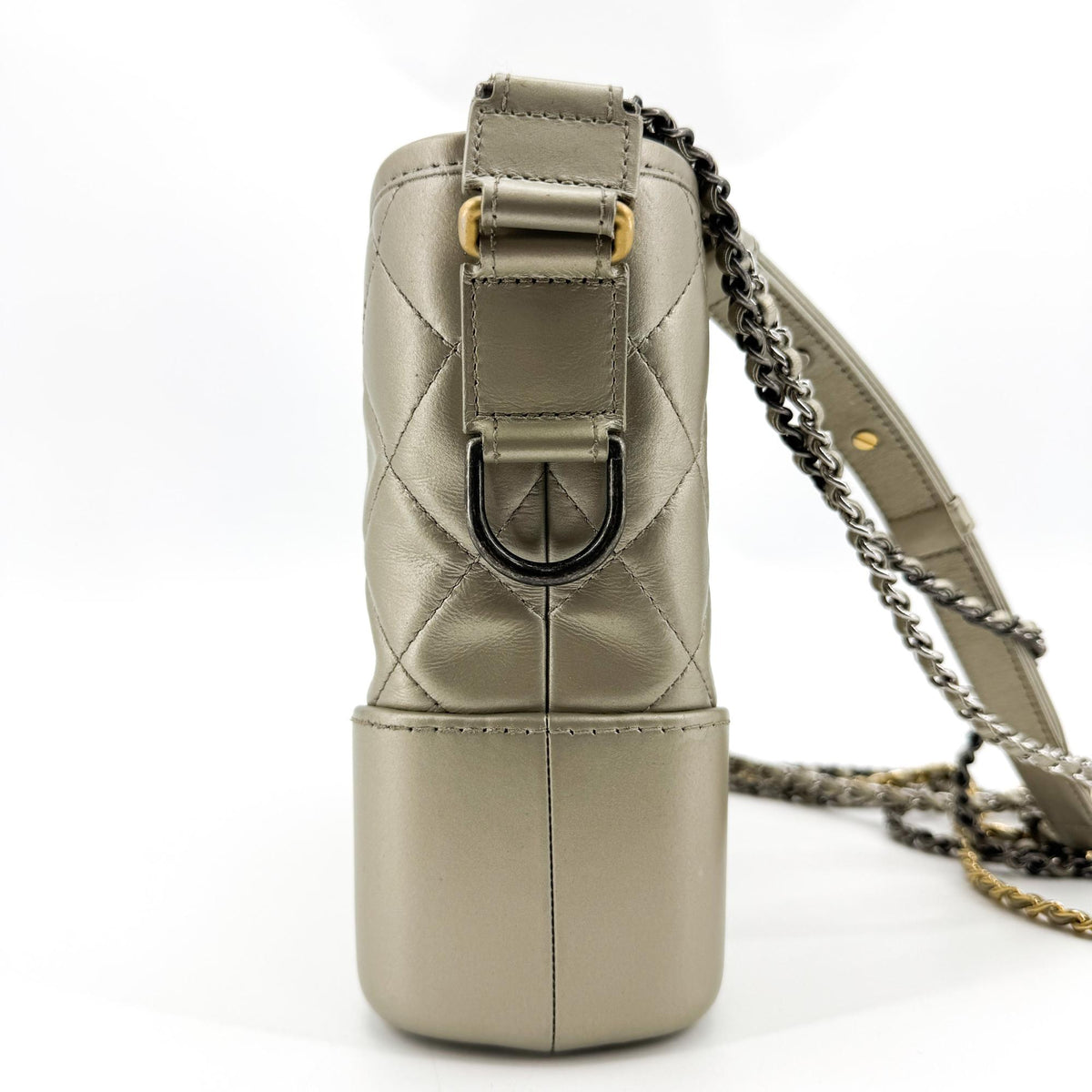 Chanel Gabrielle Small Hobo Bag Metallic Gold