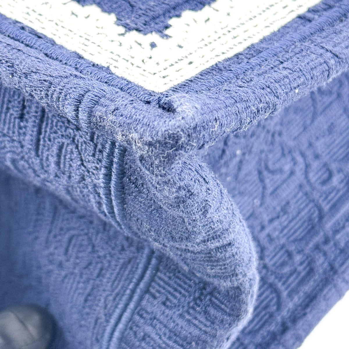 Dior Medallion Lace Embroidery Small Book Tote Bag Navy