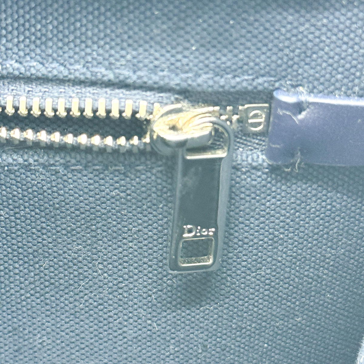 Dior Medallion Lace Embroidery Small Book Tote Bag Navy