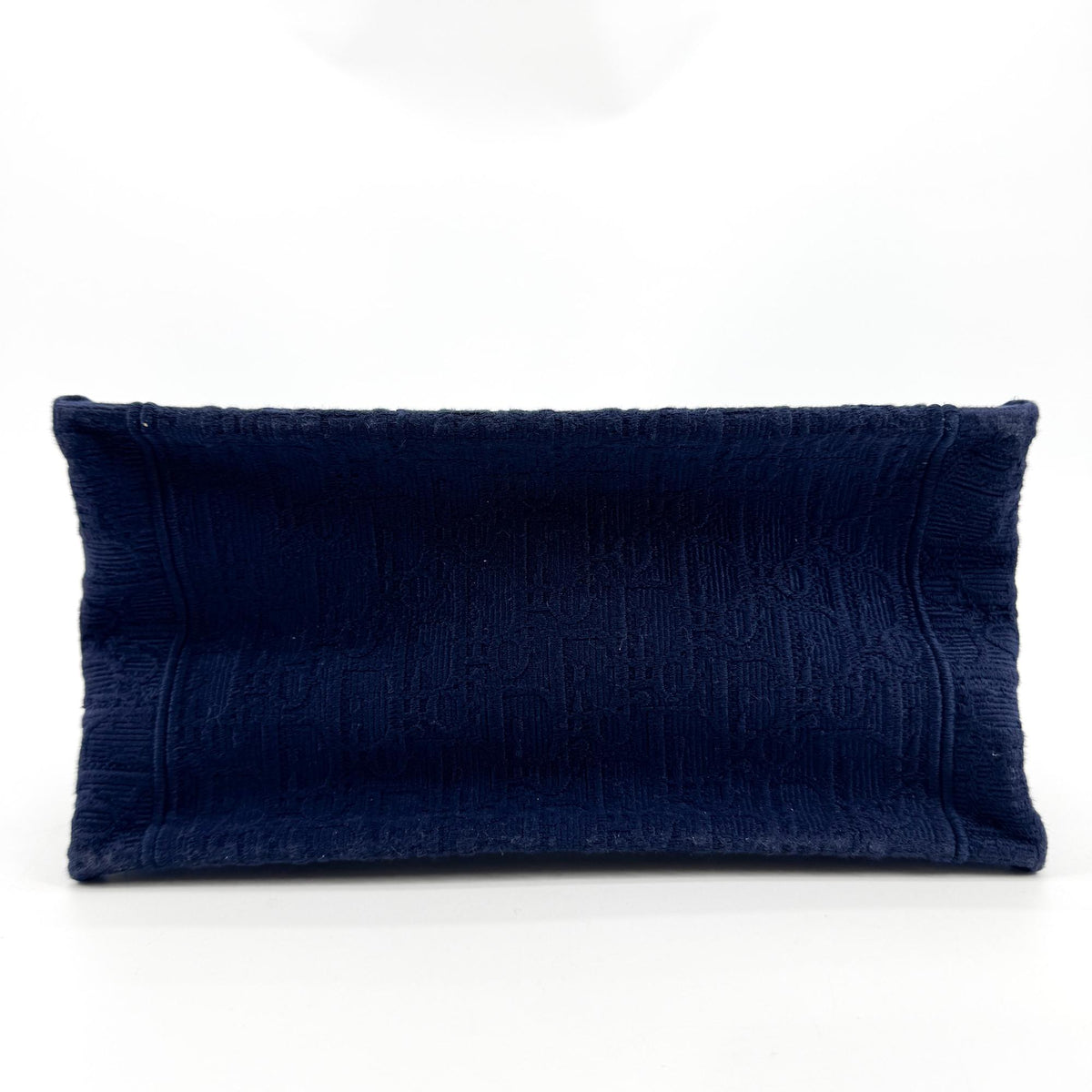 Dior Medallion Lace Embroidery Small Book Tote Bag Navy