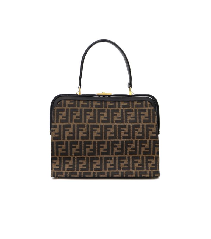 Fendi Zucca Pocket Top Handle Bag