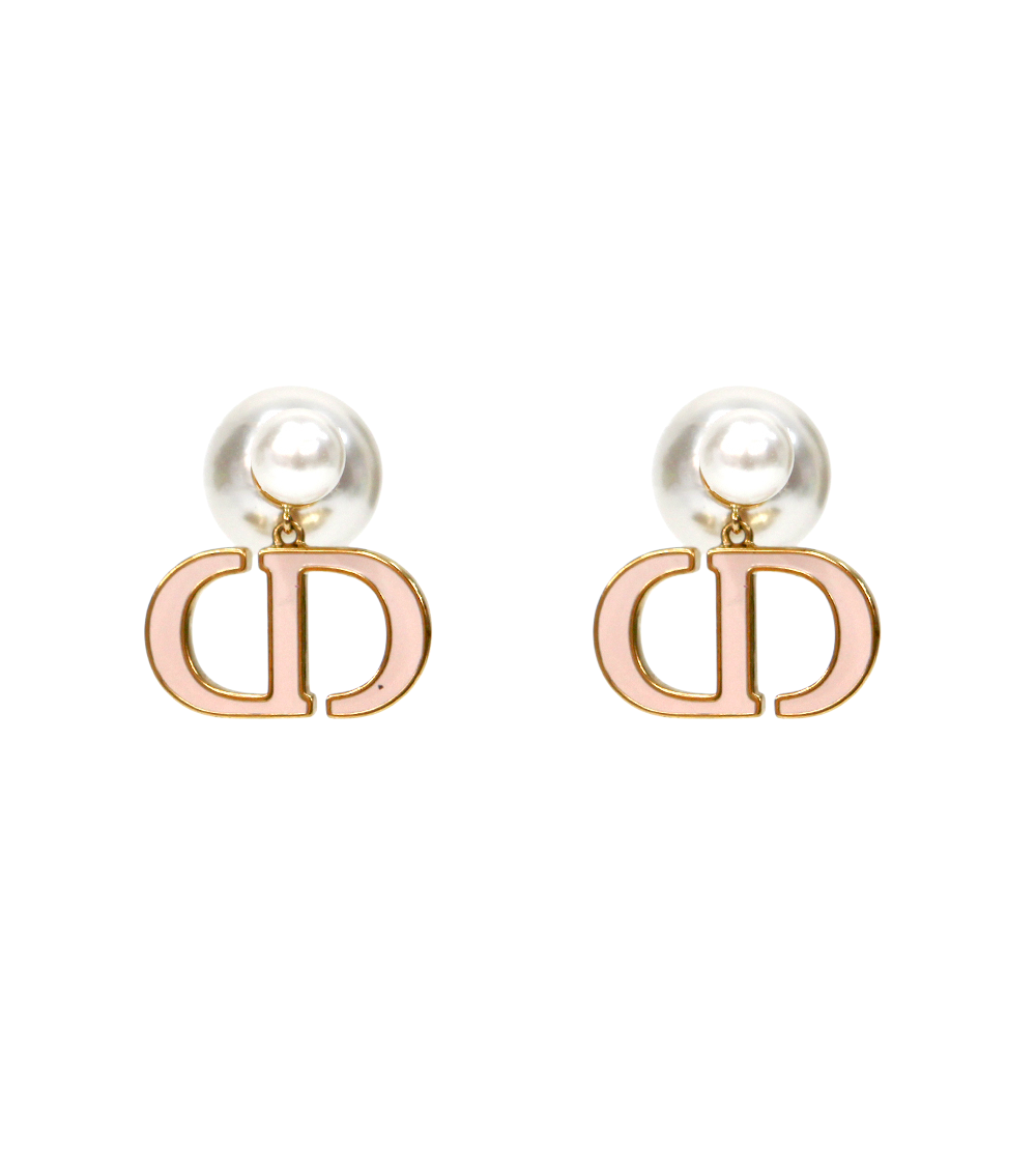 Dior CD Pearl Tribal Earrings