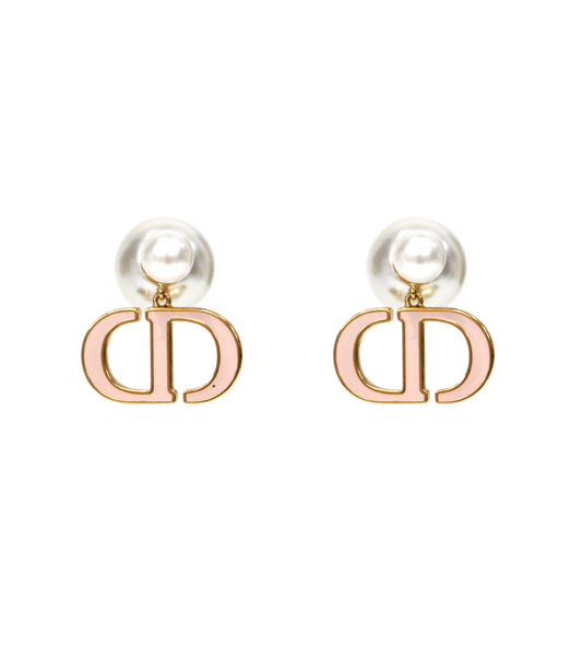 Dior CD Pearl Tribal Earrings