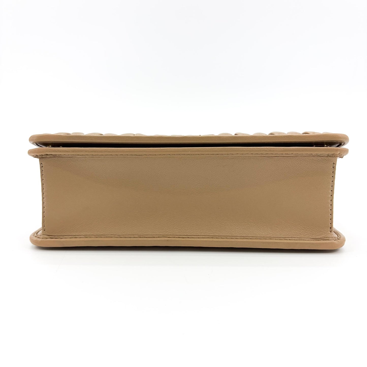 Miu Miu Matelassé Napa Leather Shoulder Bag Oak