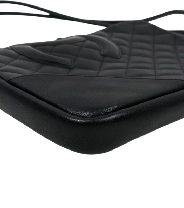 Chanel Black Leather Cambon Mini Shoulder Bag
