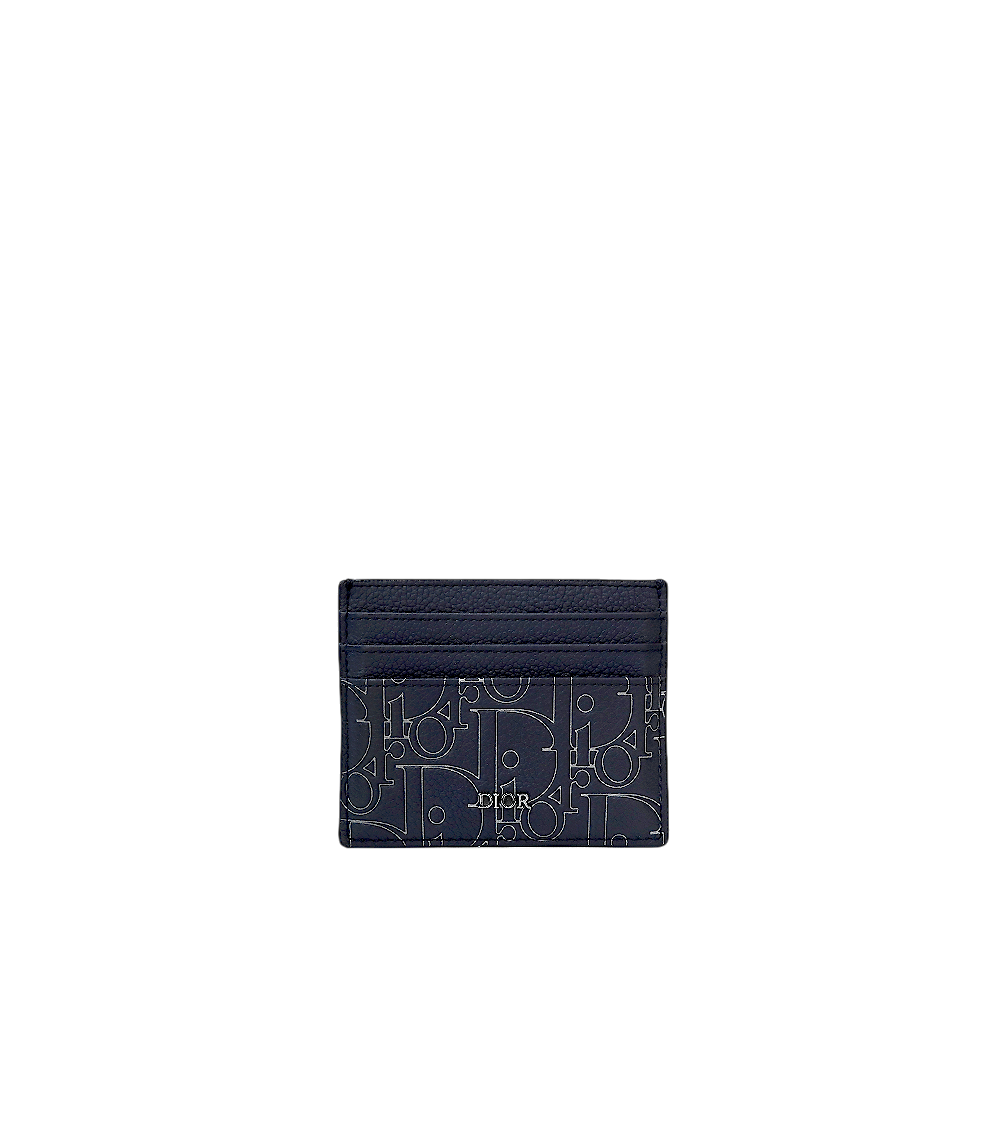 Dior Navy Gravity Card Holder Wallet