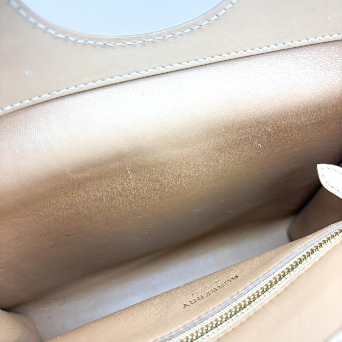 Burberry Leather Mini Pocket Bag Brown