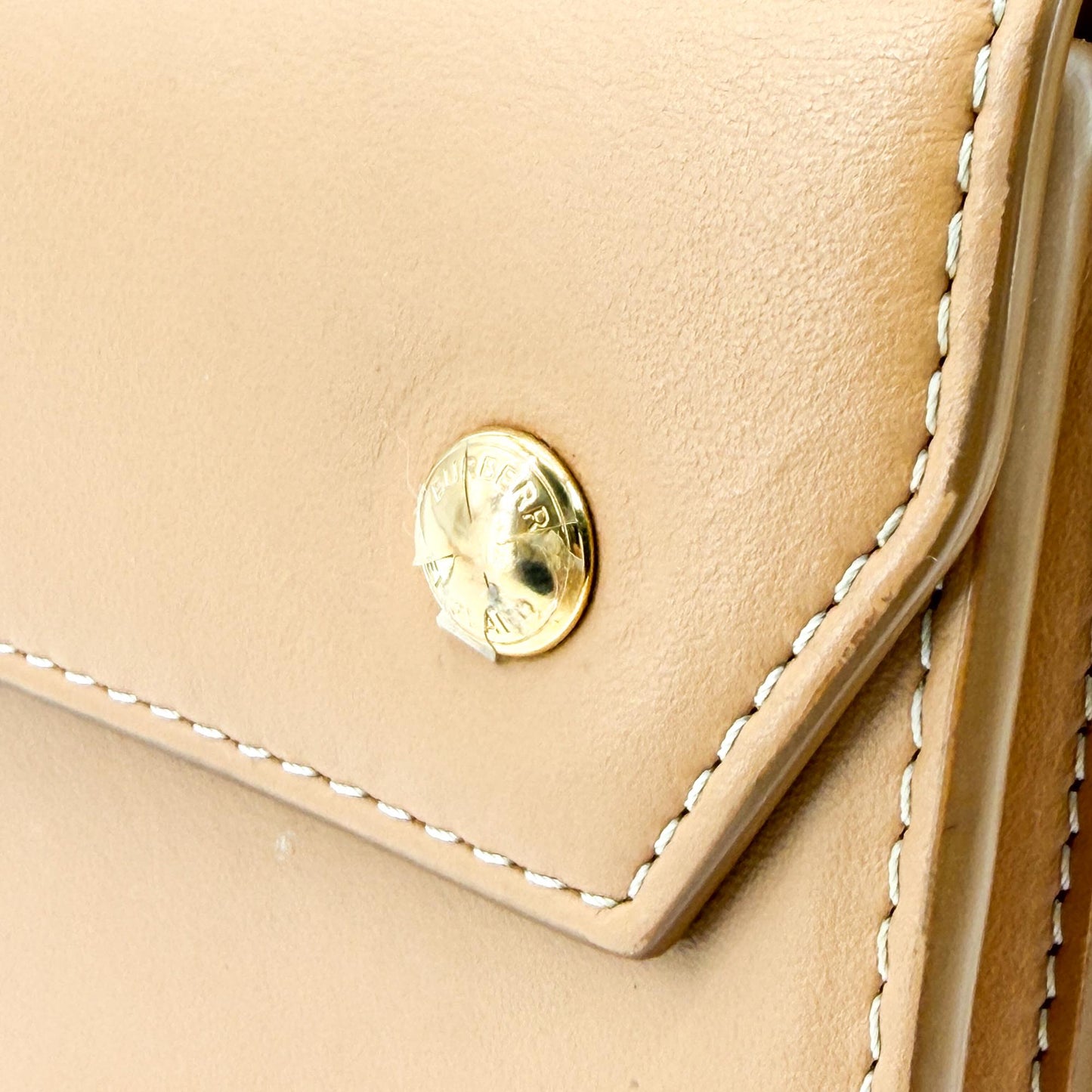 Burberry Leather Mini Pocket Bag Brown