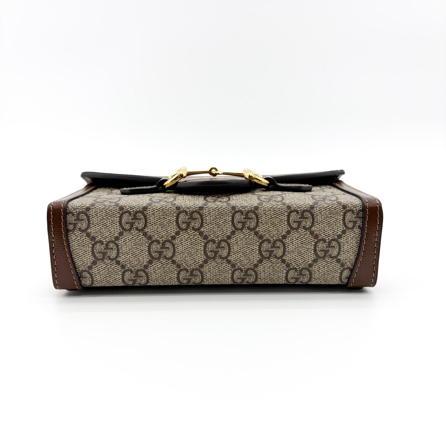 Gucci Horsebit 1955 Mini Bag GG Supreme Brown