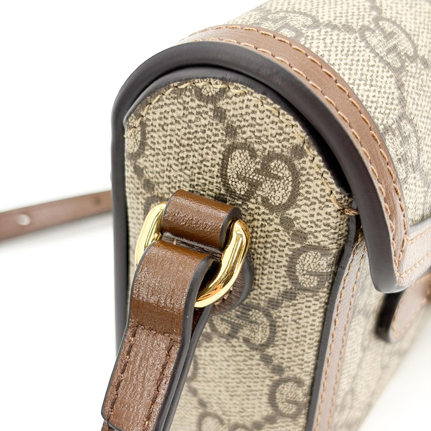 Gucci Horsebit 1955 Mini Bag GG Supreme Brown
