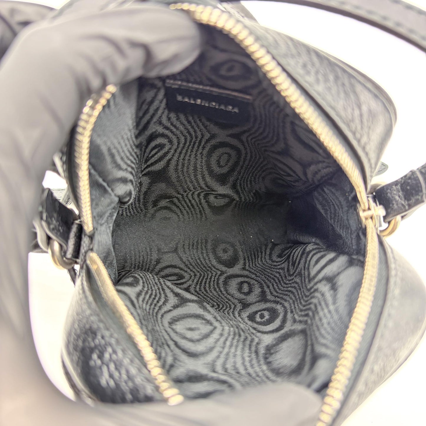 Balenciaga x Gucci BB Monogram Signature Messenger Bag Black