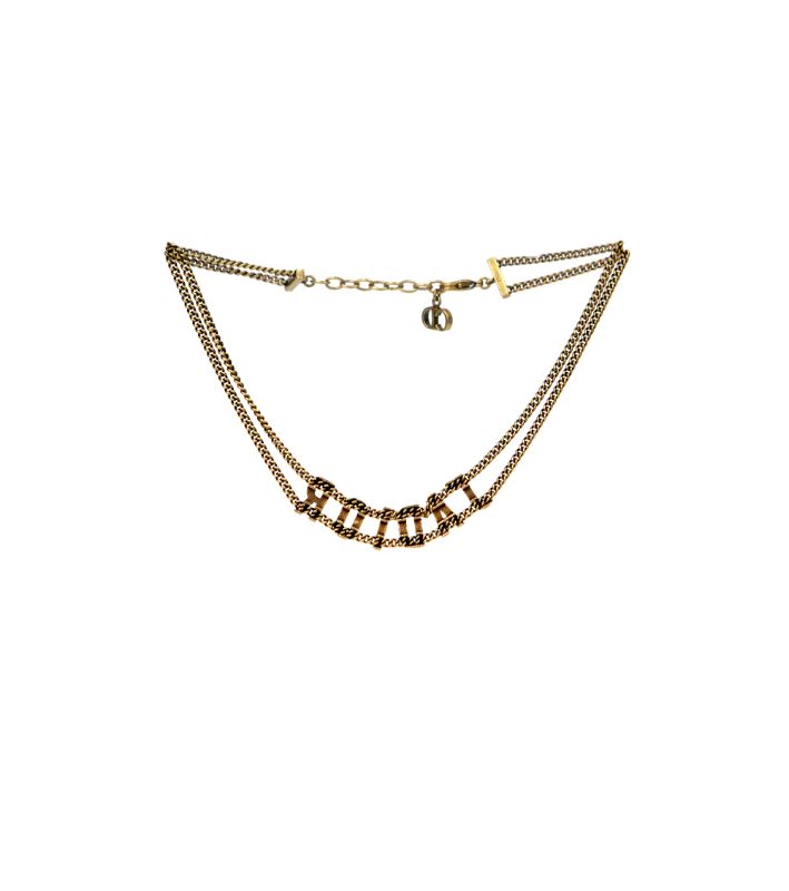 Dior Zadig & Gabrielle Gold Choker Necklace