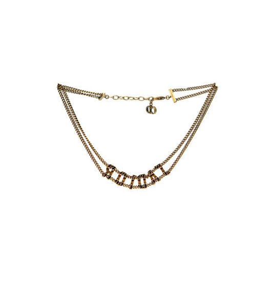 Dior Zadig & Gabrielle Gold Choker Necklace