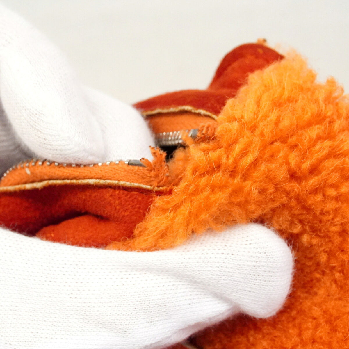 Chanel Shearling Orange Shoulder Bag