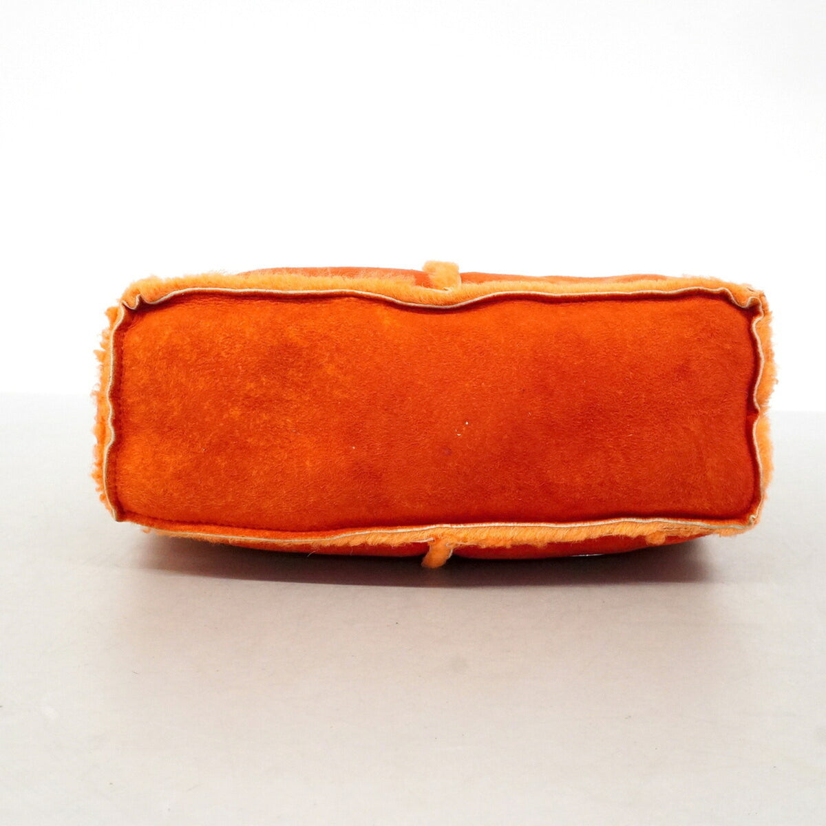 Chanel Shearling Orange Shoulder Bag