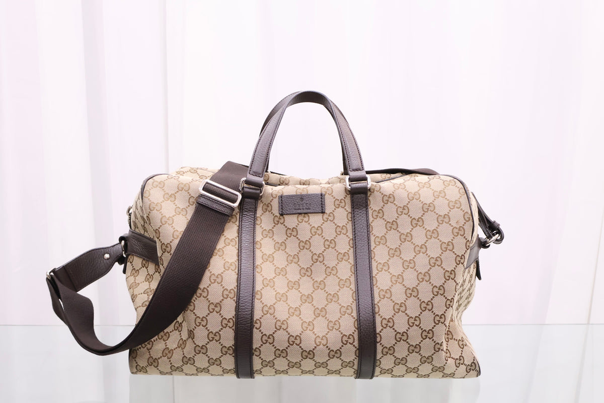 GG Supreme Canvas Boston Tote Bag 449167