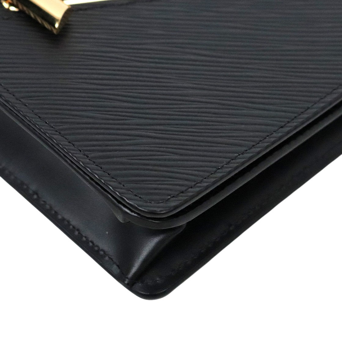 Louis Vuitton Black Epi Twist Belt Chain Crossbody Bag