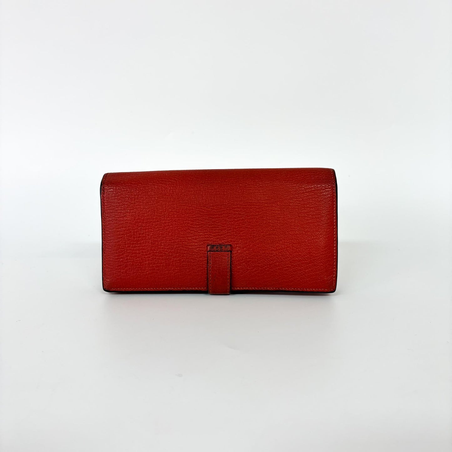 Hermès Beane Soufflé Wallet Rouge Kazak Gold Hardware A Stamp