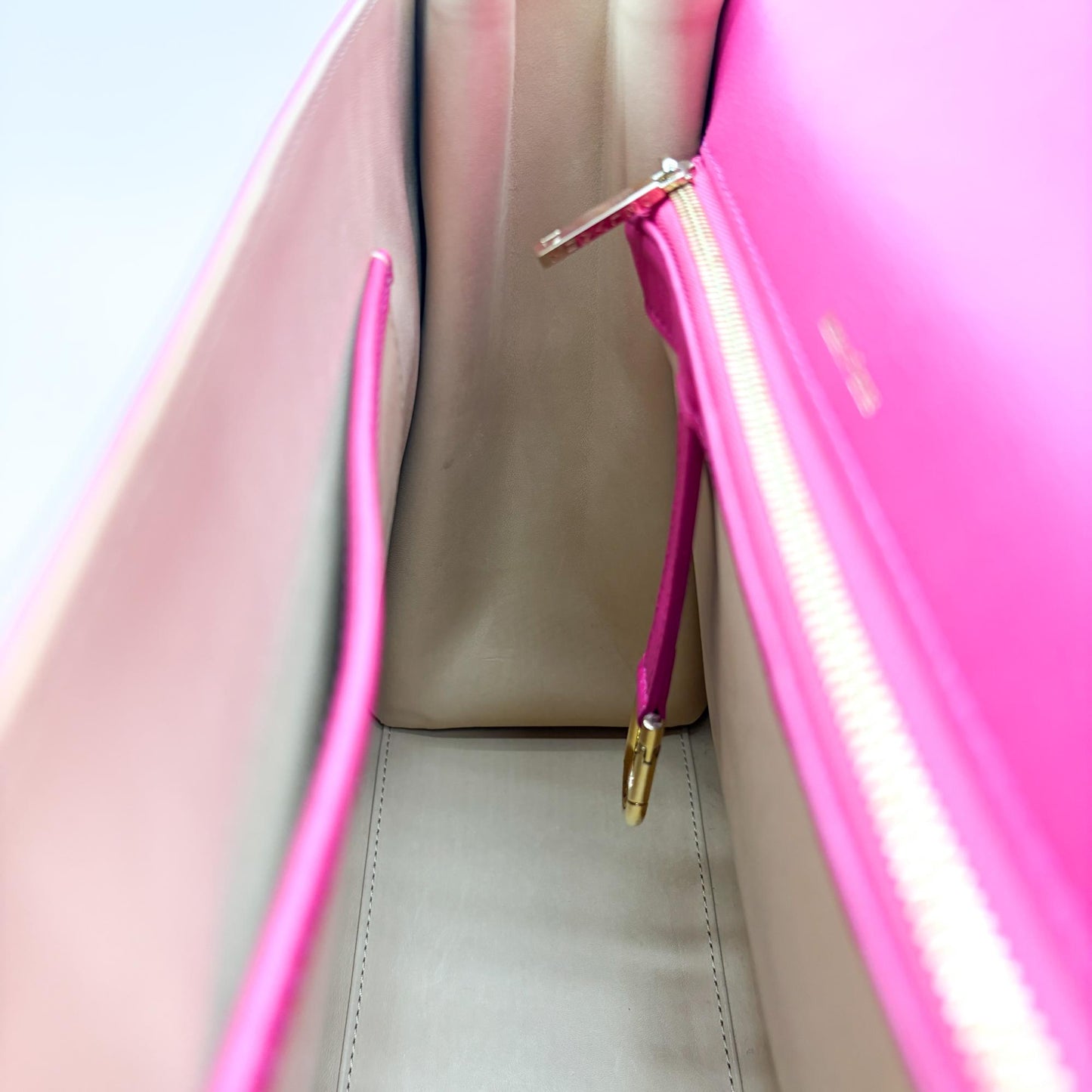Delvaux Tampette Medium Peony Pink Gold Hardware