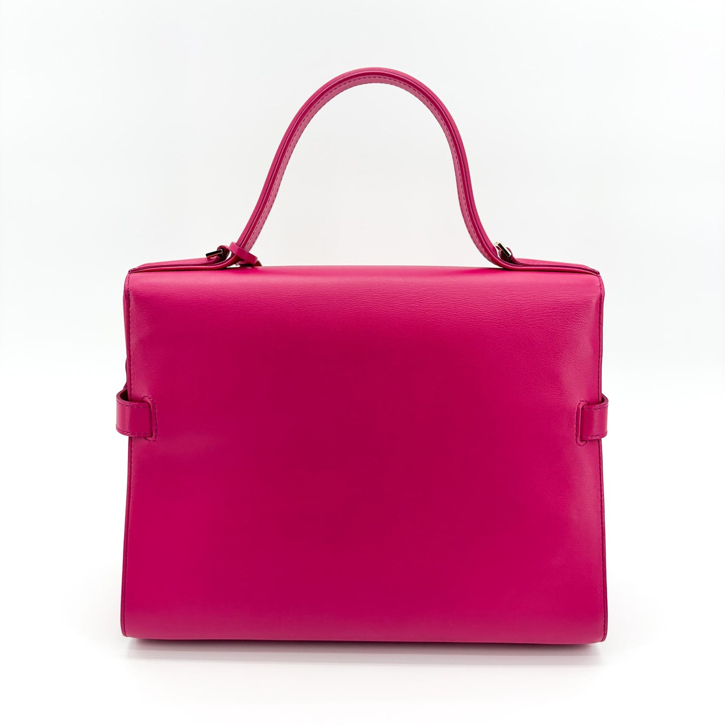 Delvaux Tampette Medium Peony Pink Gold Hardware