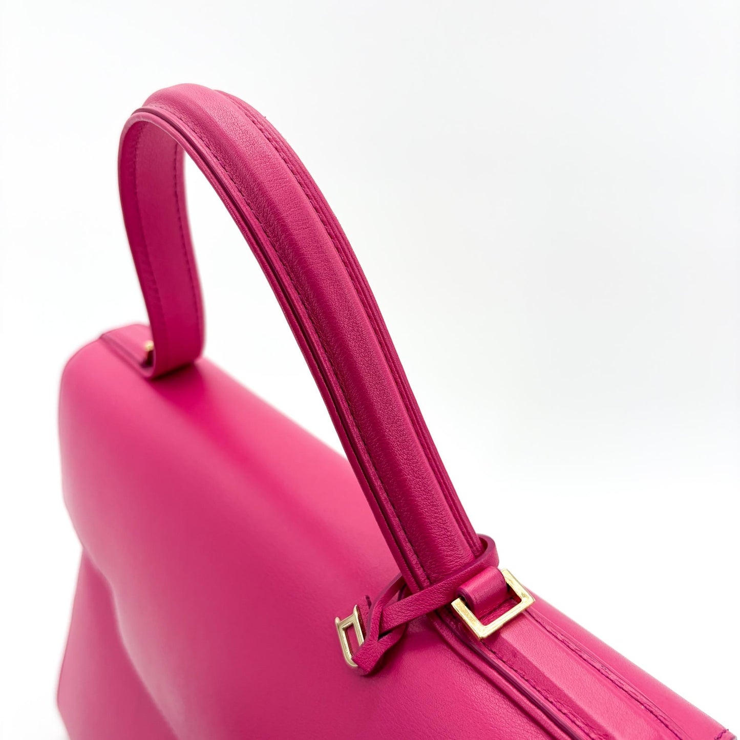 Delvaux Tampette Medium Peony Pink Gold Hardware