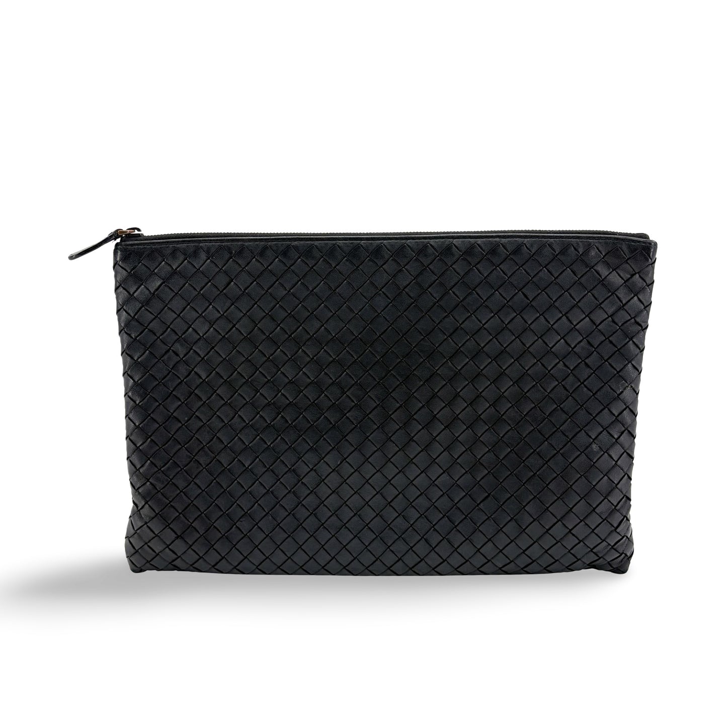 Bottega Veneta Intrecciato Cosmetic Case Black