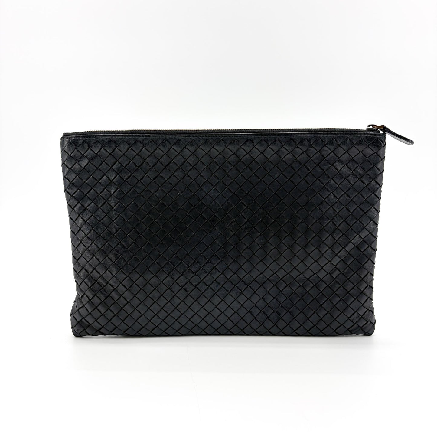Bottega Veneta Intrecciato Cosmetic Case Black