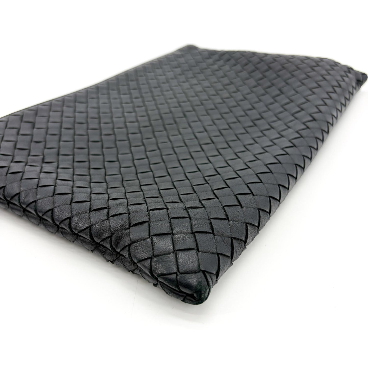 Bottega Veneta Intrecciato Cosmetic Case Black