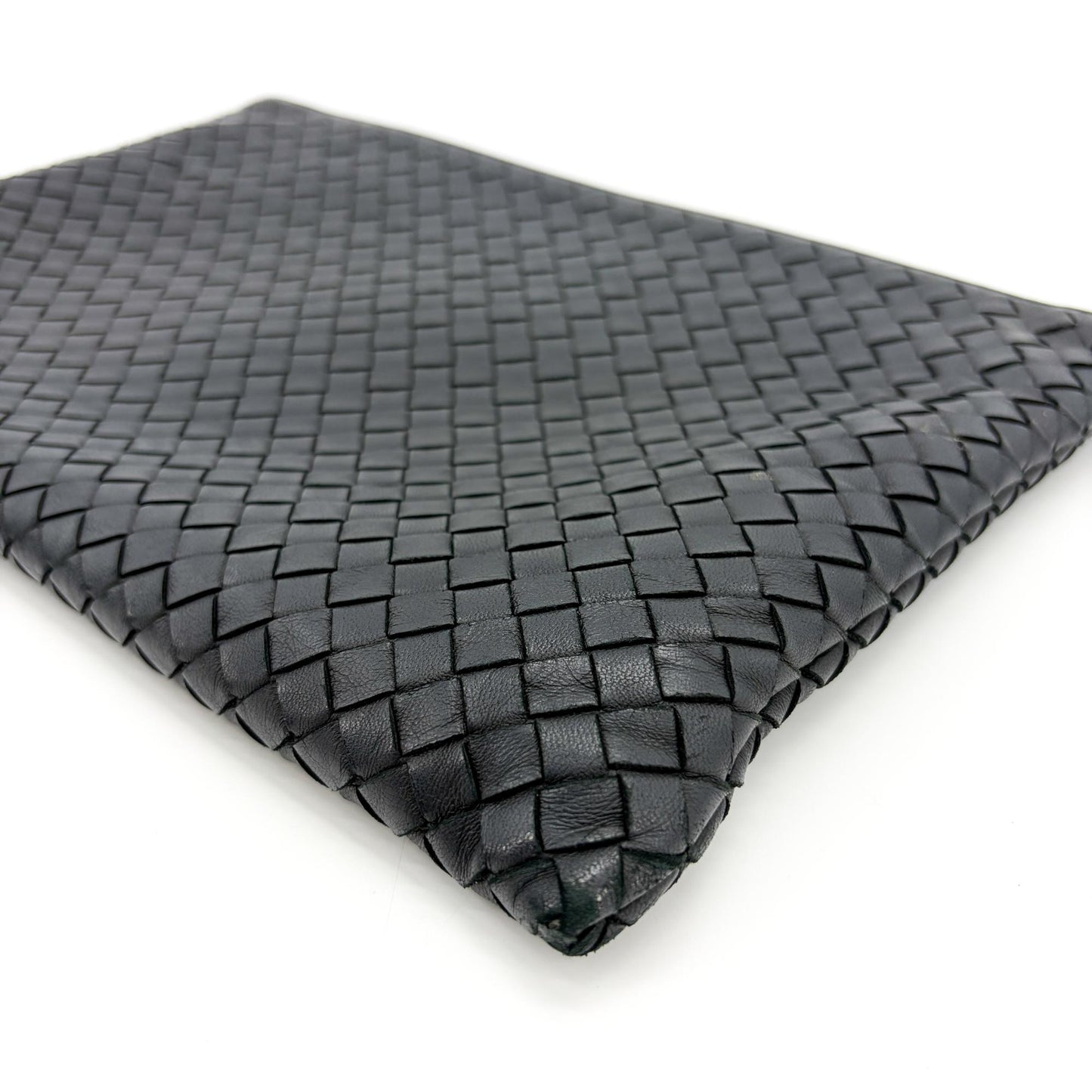 Bottega Veneta Intrecciato Cosmetic Case Black