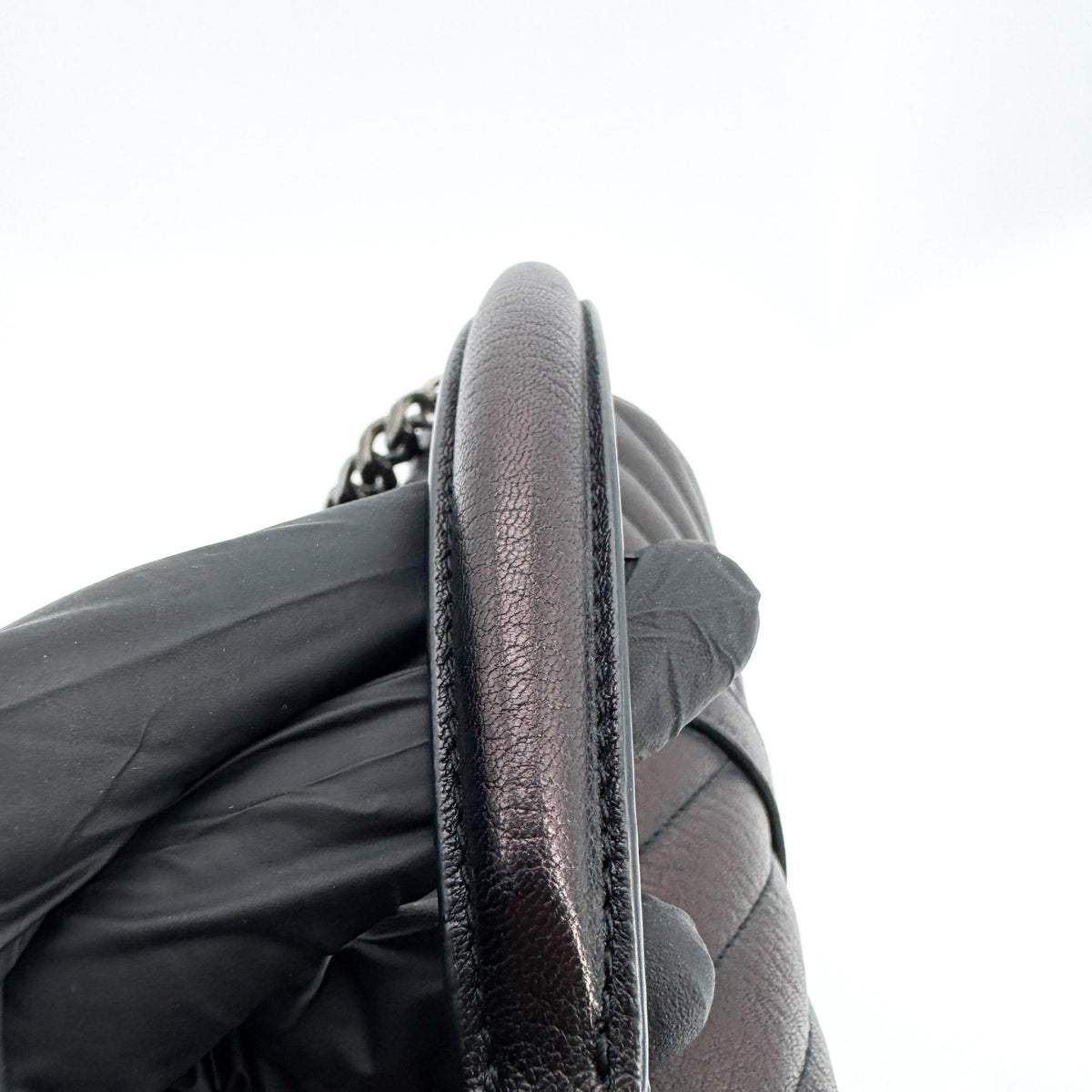 Saint Laurent Medium College Top Handle Bag Black