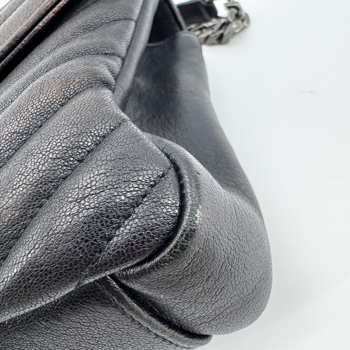 Saint Laurent Medium College Top Handle Bag Black