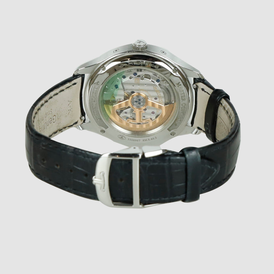 40 Jaeger-LeCoultre Calendar Master Control Moonphase Leather Watch