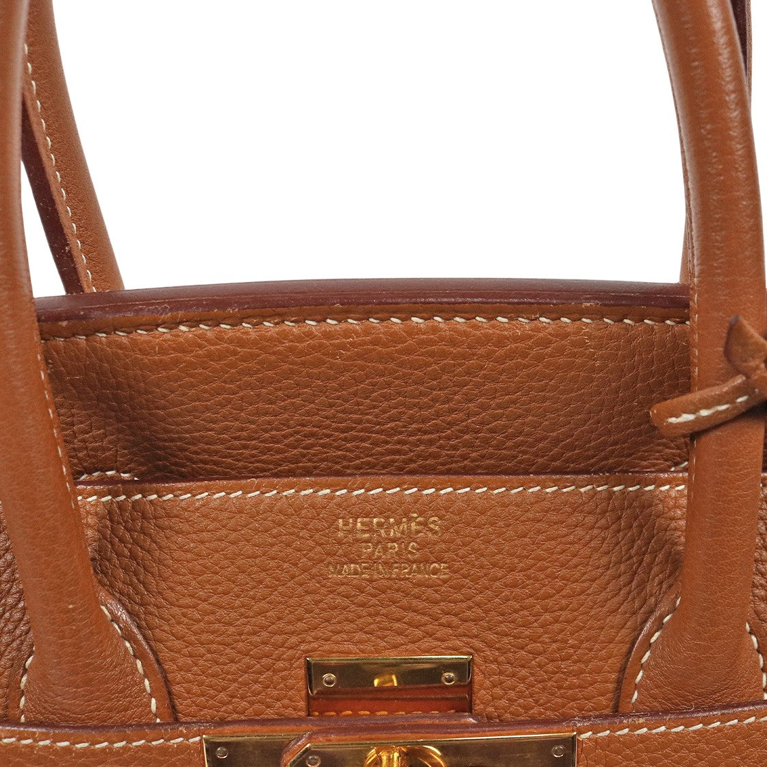 Hermès Size 35 Birkin Square with "I" Engraving