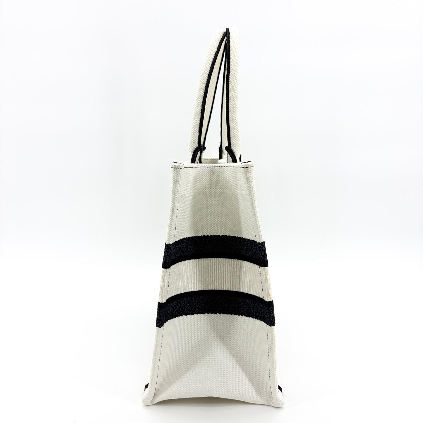 Dior Medium Book Tote Miss Dior White Black