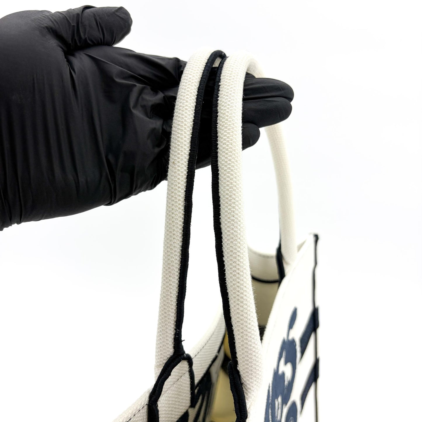 Dior Medium Book Tote Miss Dior White Black