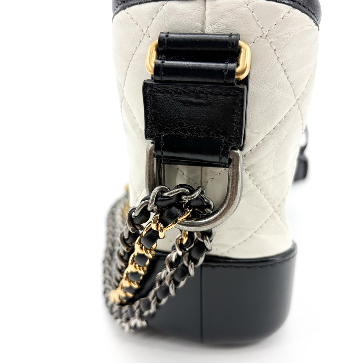 Chanel Small Gabrielle Hobo Bag Black & White
