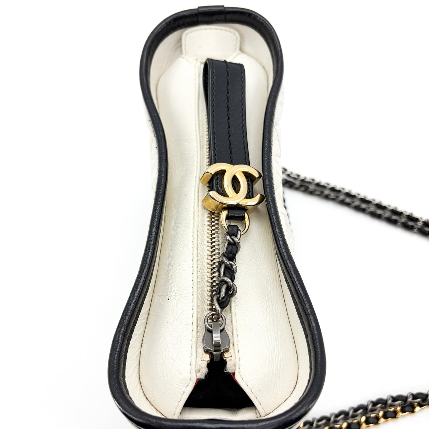 Chanel Small Gabrielle Hobo Bag Black & White