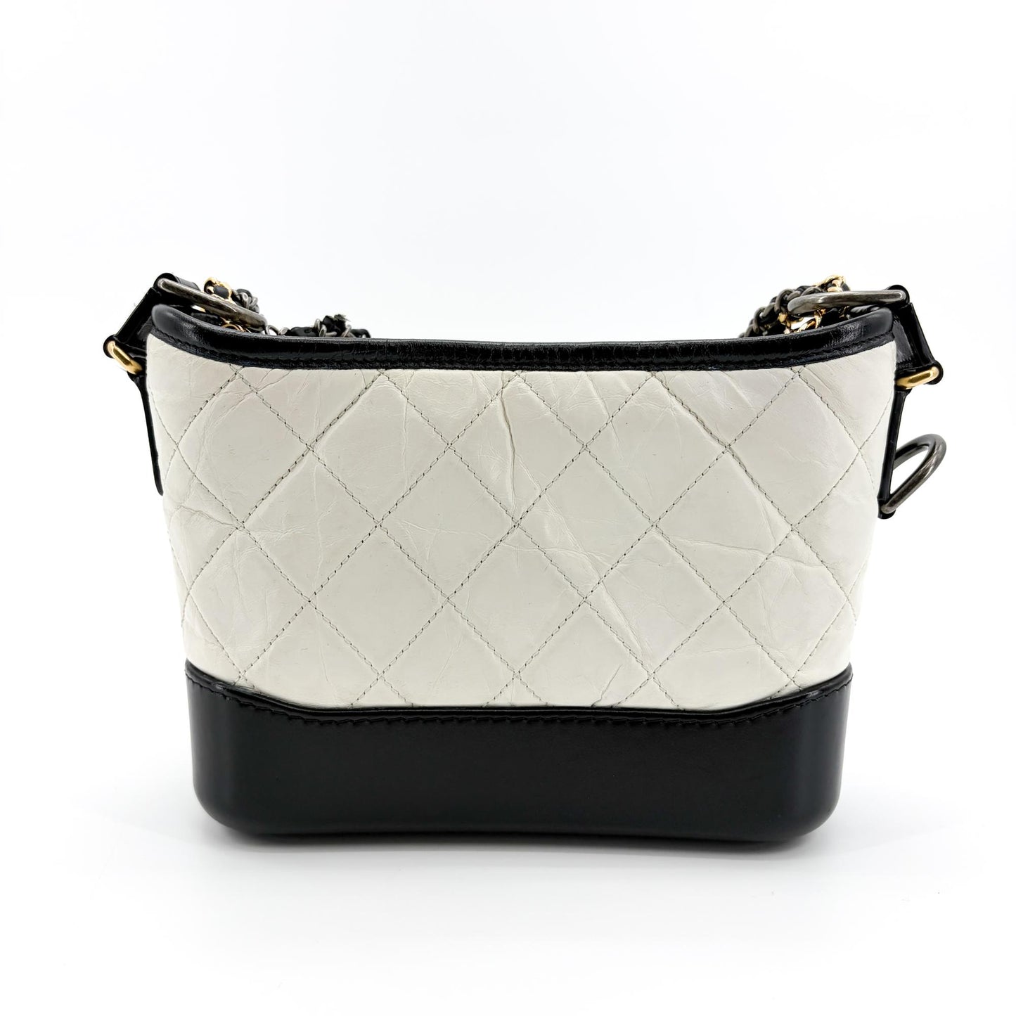 Chanel Small Gabrielle Hobo Bag Black & White