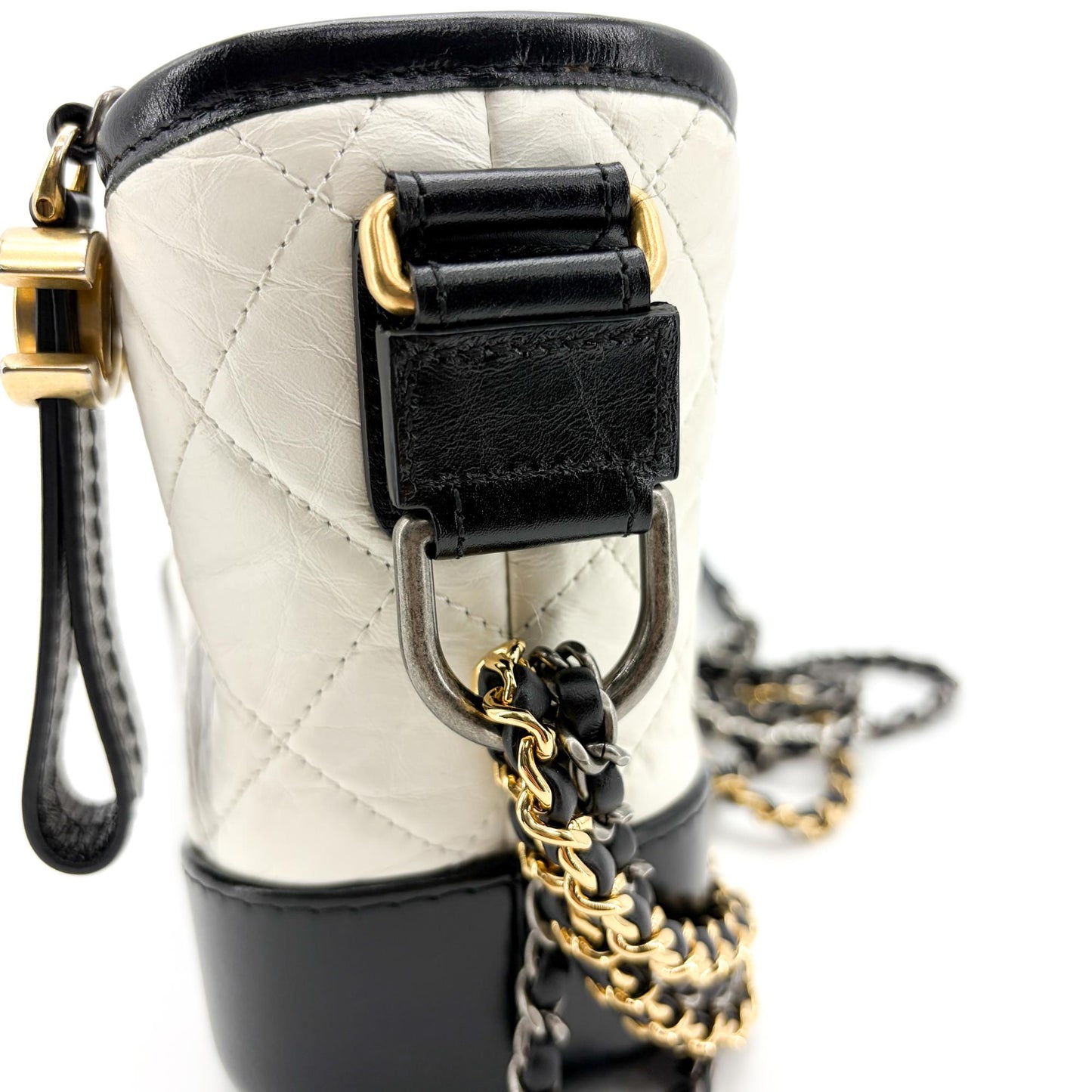 Chanel Small Gabrielle Hobo Bag Black & White