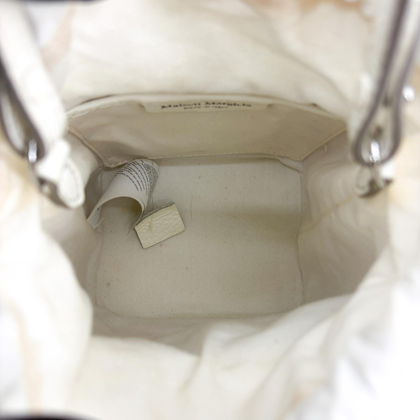 Maison Margiela 5AC Bucket Bag Micro White