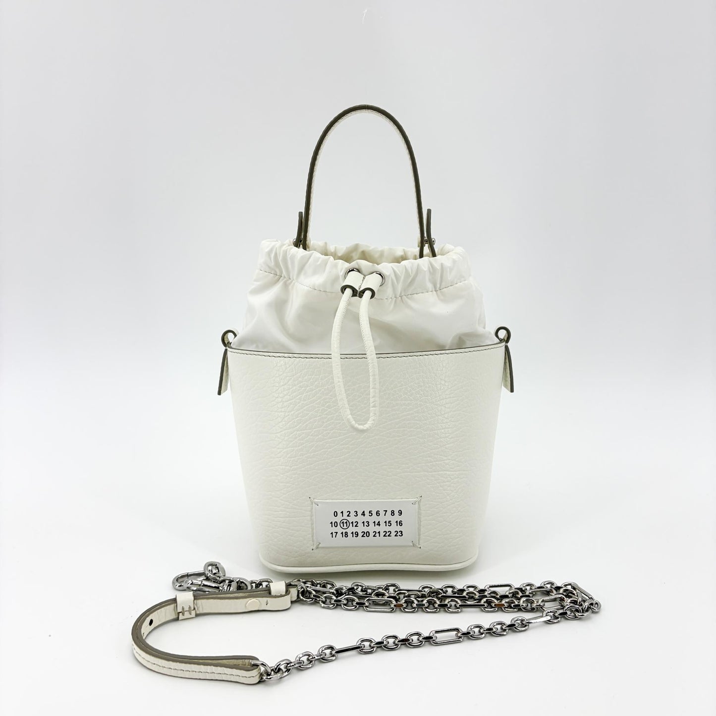 Maison Margiela 5AC Bucket Bag Micro White