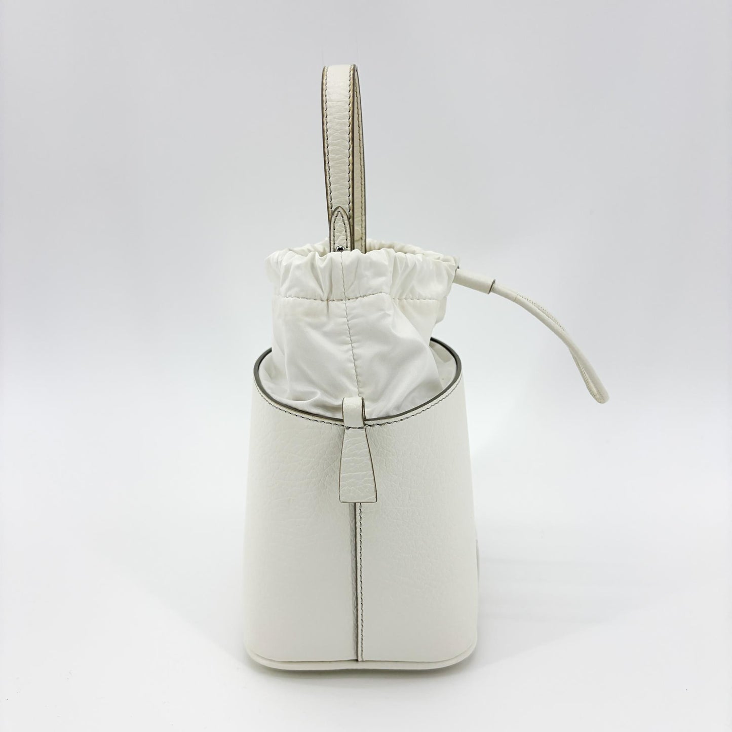 Maison Margiela 5AC Bucket Bag Micro White