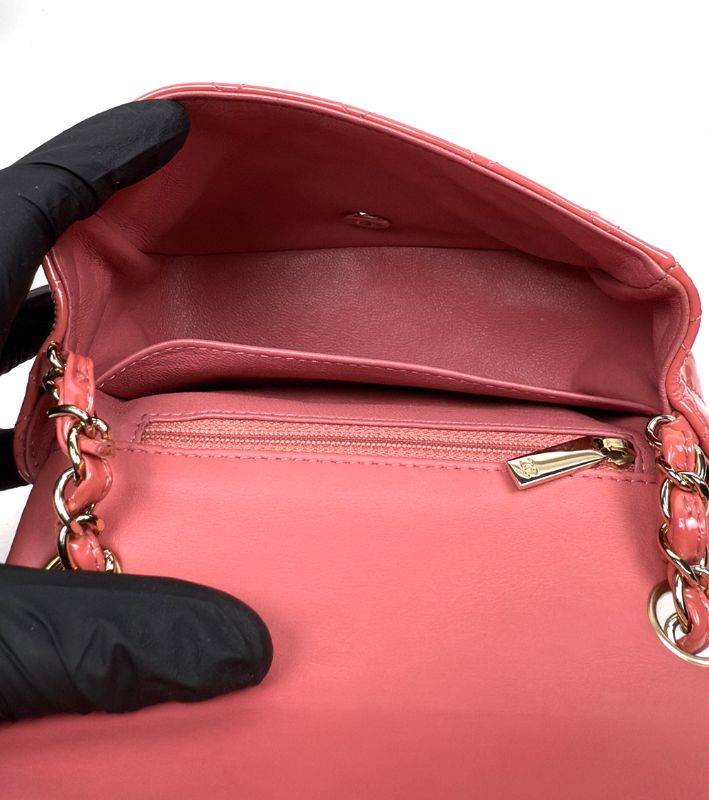 Chanel Pink Patent Petite Sac