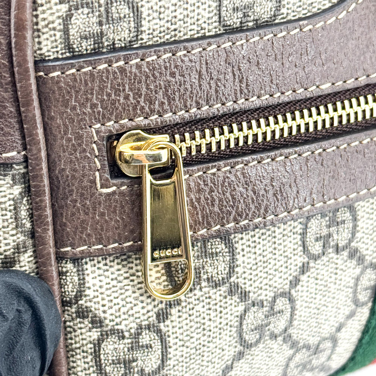 Gucci Ophidia GG Mini Crossbody Bag Beige Ebony