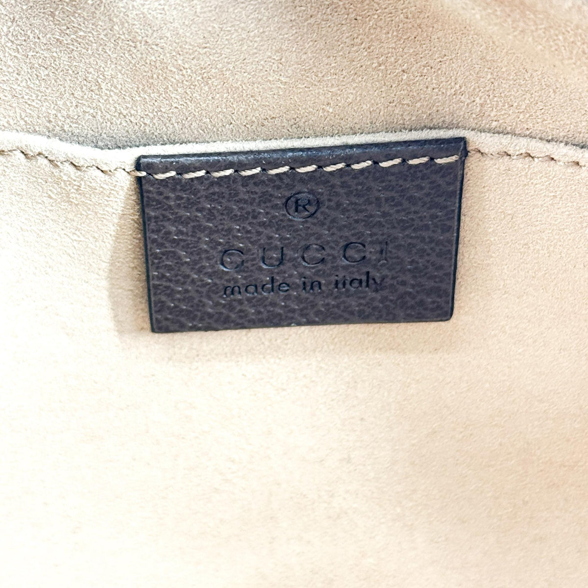 Gucci Ophidia GG Mini Crossbody Bag Beige Ebony