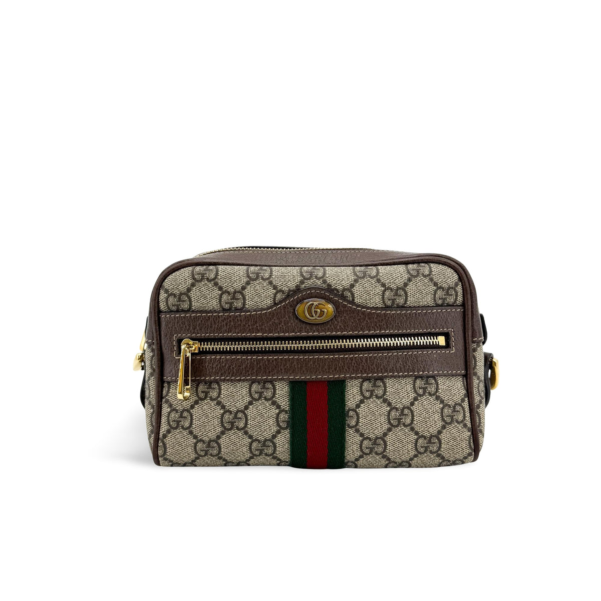 Gucci Ophidia GG Mini Crossbody Bag Beige Ebony