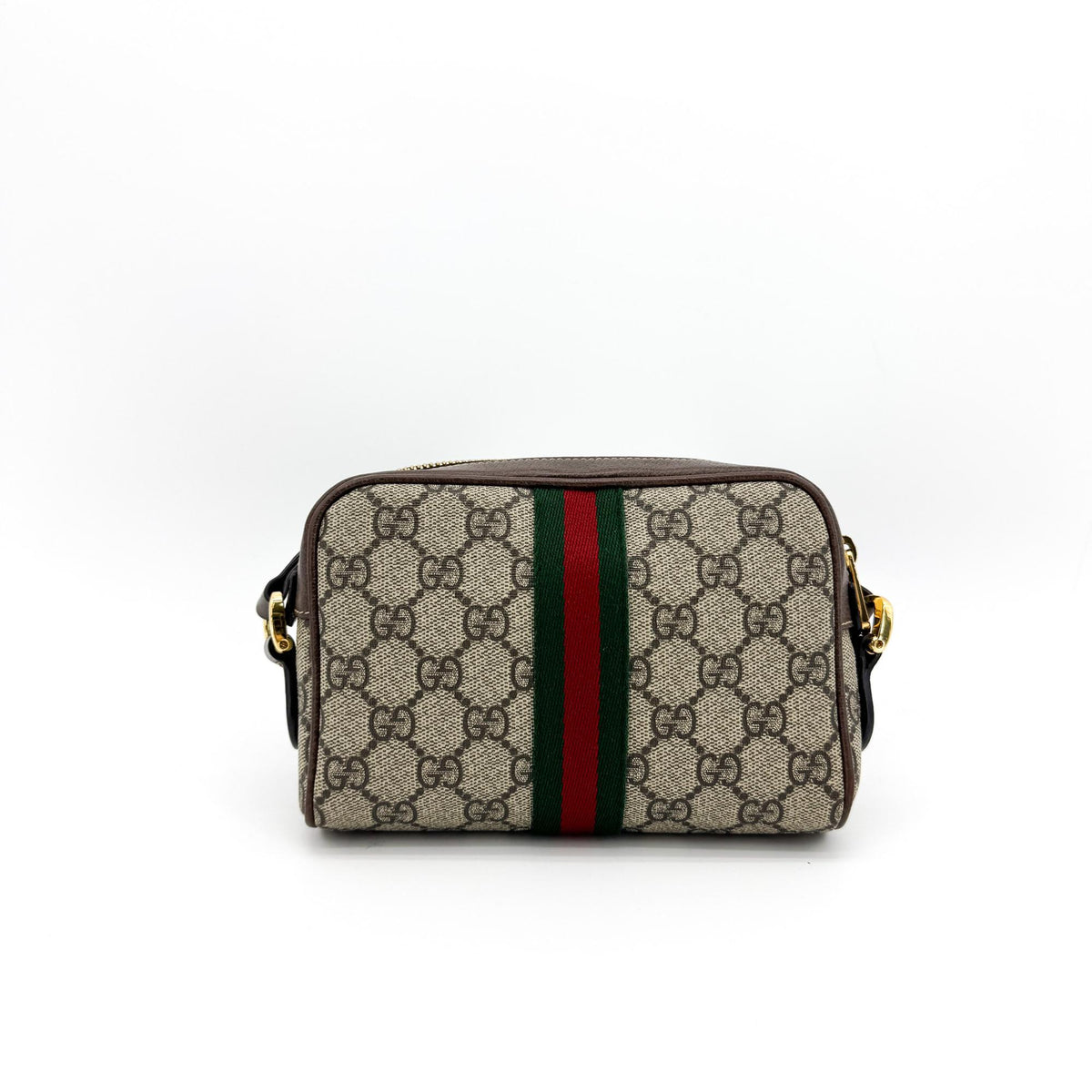 Gucci Ophidia GG Mini Crossbody Bag Beige Ebony